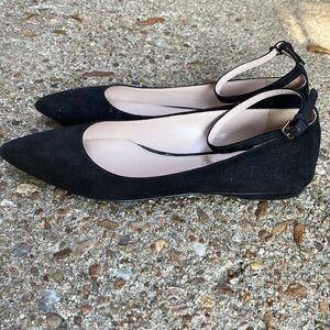 Miu Miu ballet flats black suede 38